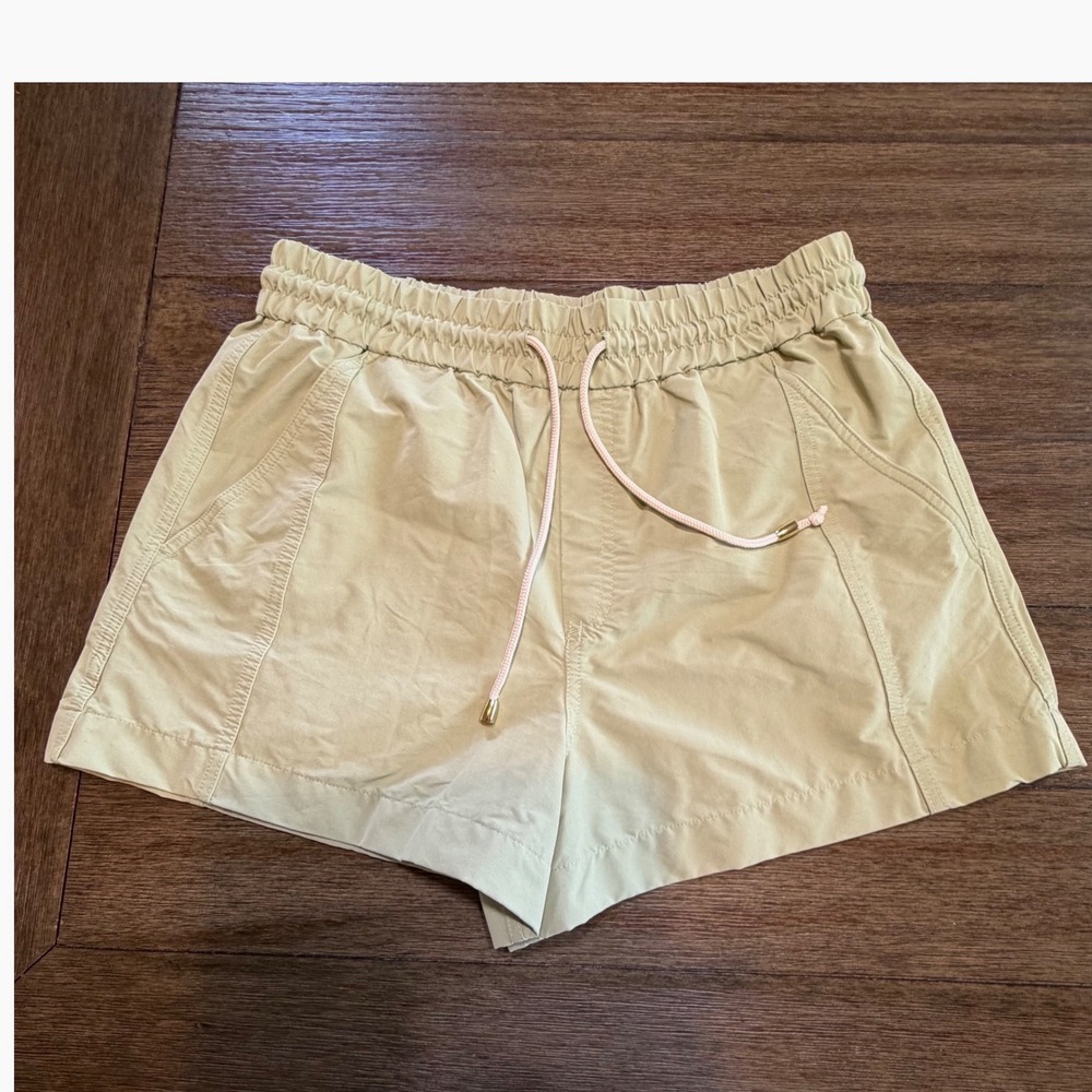 J.Crew Re-Imagined Women Sage Green Utility Drawstring Shorts BC097 Size M